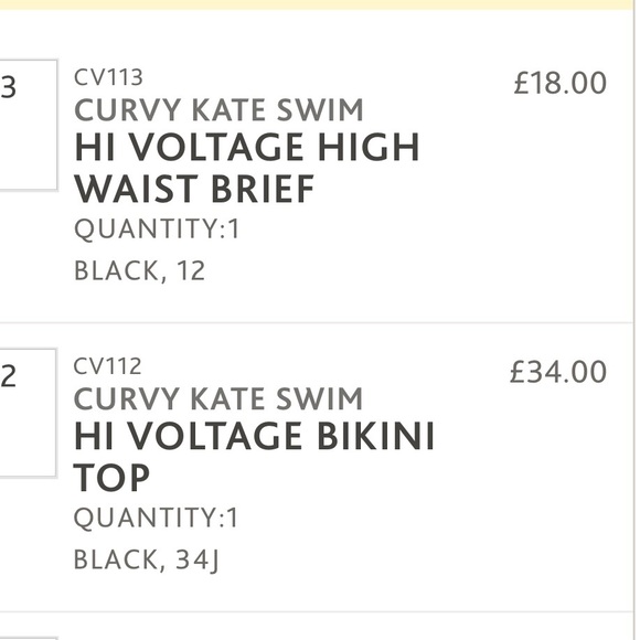 CURVY KATE SWIM Hi Voltage High Waist Brief Bottom - Picture 4 of 4